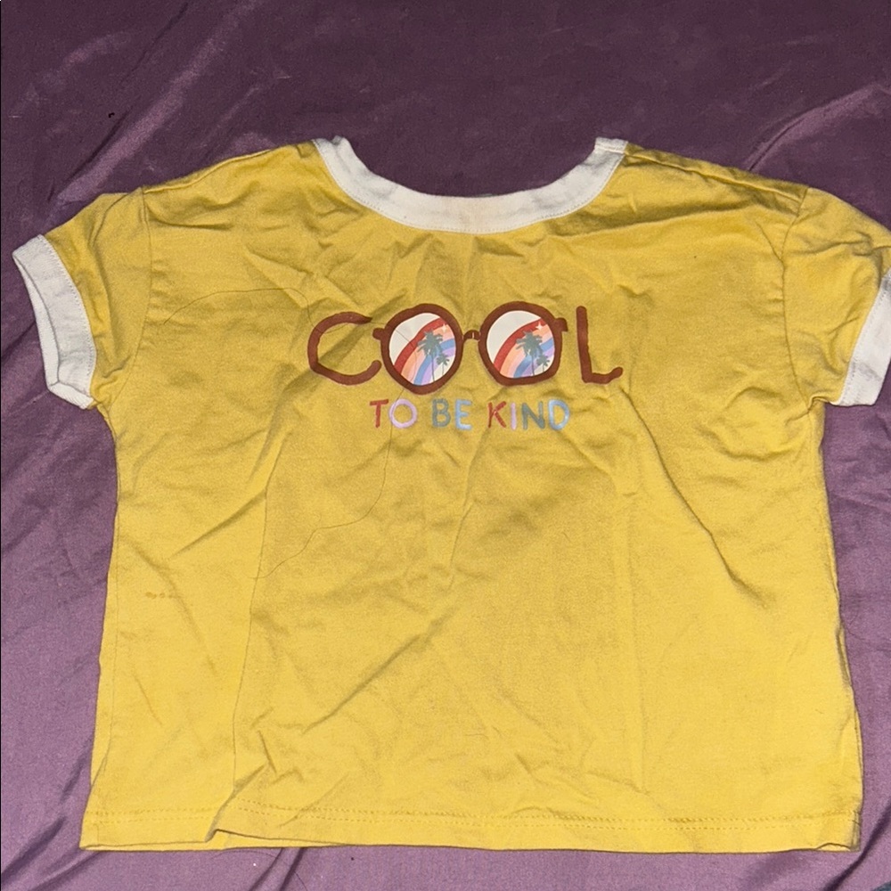 Yellow Kids T-Shirt - Cool to Be Kind